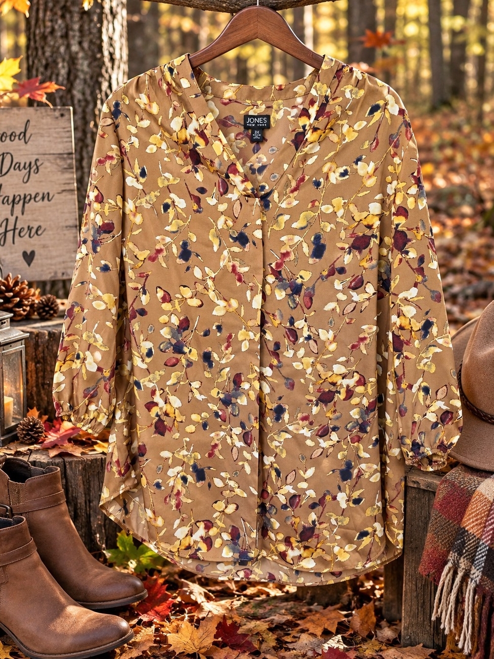 Brand new with tags Jones New York women’s floral blouse in size 2X.